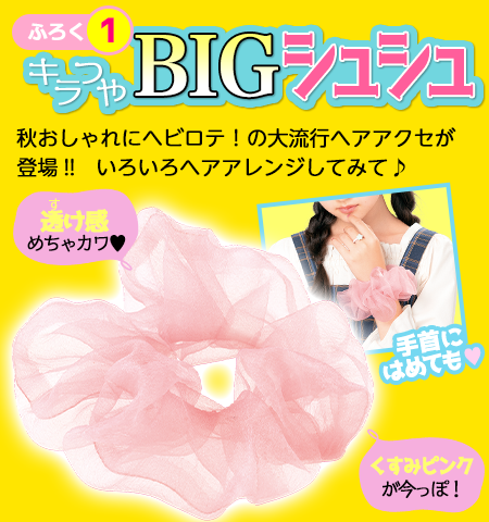 キラつやBIGシュシュ With Love ロケットペンダント